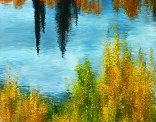 digital painting of fall colors