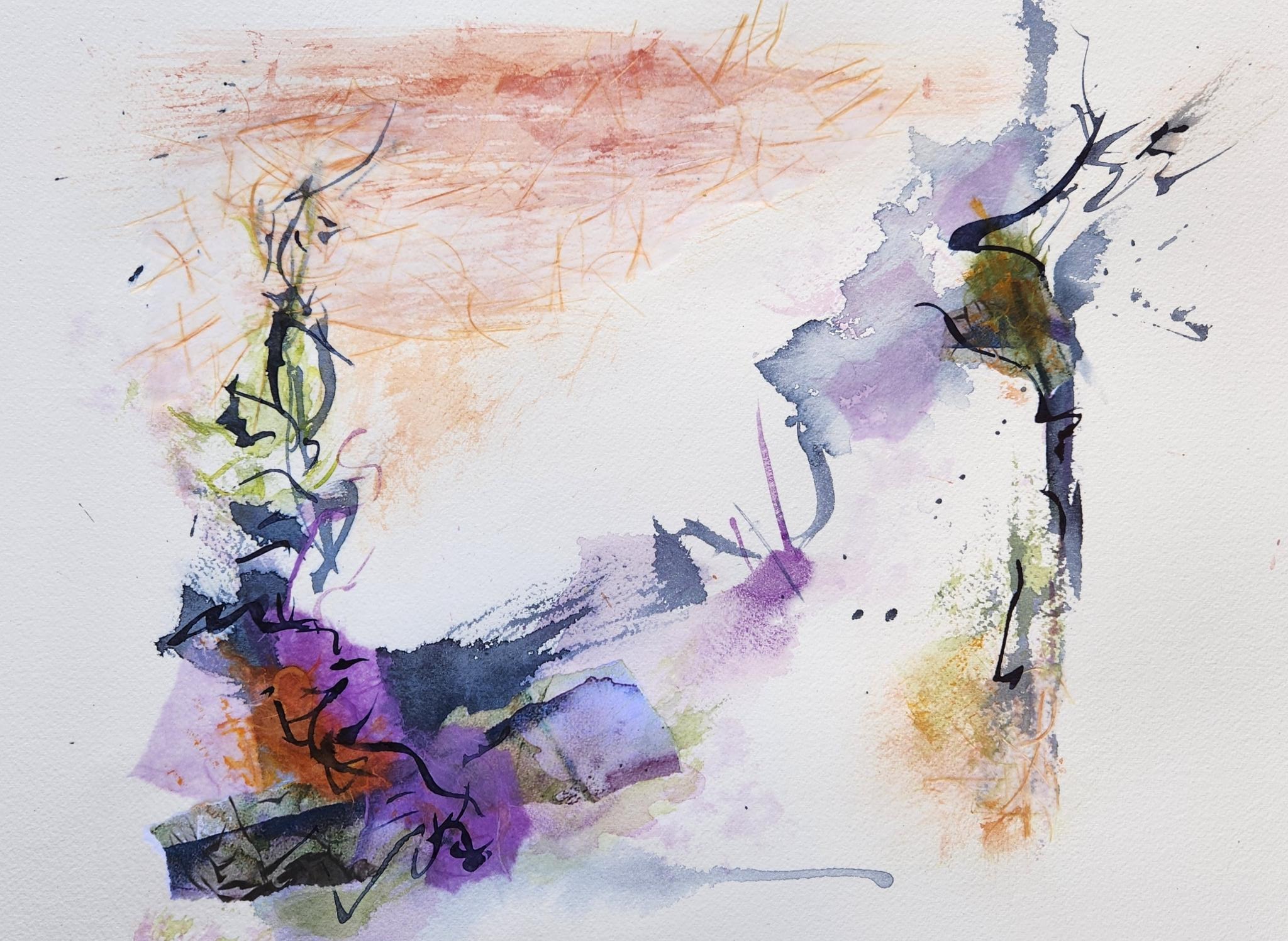 Mixed Media - watercolor and digital photography