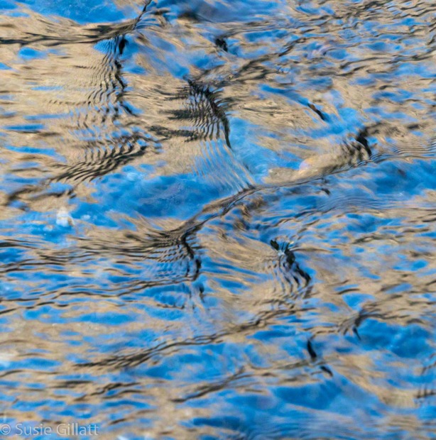 abstract, water reflection